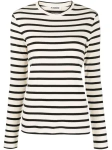 JIL SANDER - Striped Cotton Long-sleeve T-shirt #1760598