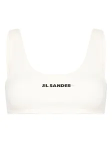 JIL SANDER - Logo Print Bikini Top #1790674