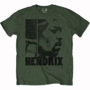 Jimi Hendrix T-Shirt Let Me Live Unisex Khaki Green L