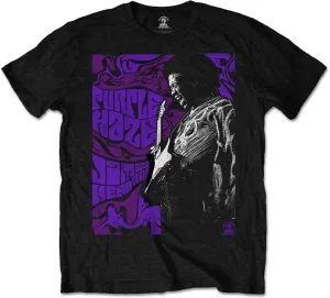 Jimi Hendrix T-Shirt Purple Haze Unisex Black XL