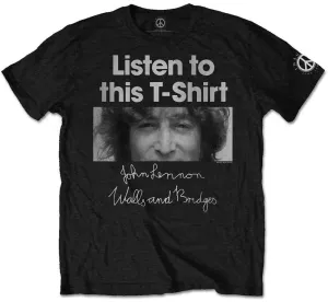 John Lennon T-Shirt Listen Lady Unisex Black L