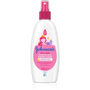 Johnson's® Shiny Drops leave-in spray conditioner with argan oil from 18 months 200 ml