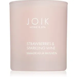 JOIK Organic Home & Spa Strawberries & Sparkling Wine scented candle 150 g