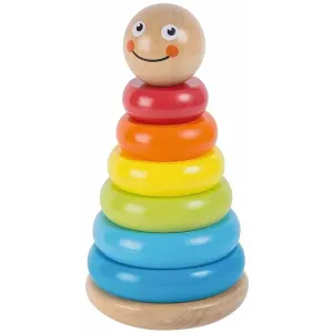 Jouéco Stocking Tower stacking rings wooden 12 m+ 1 pc