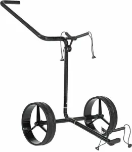 Jucad Carbon Shine 2-Wheel Shiny Black Manual Golf Trolley