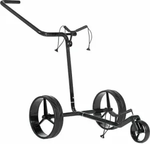 Jucad Carbon Shine 3-Wheel Shiny Black Manual Golf Trolley
