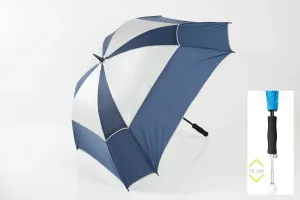 Jucad Telescopic Umbrella Windproof With Pin Blue/Silver