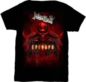 Judas Priest T-Shirt Epitaph Red Horns Male Black M