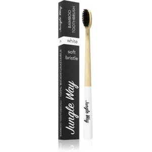 Jungle Way Bamboo Toothbrush Soft Bristle Bamboo Toothbrush White 1 pc