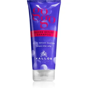 Kallos Gogo Silver Reflex Shampoo for Bleached and Blond Hair for Yellow Tones Neutralization 200 ml
