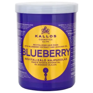 Kallos Blueberry revitalising mask for dry, damaged, chemically treated hair 1000 ml