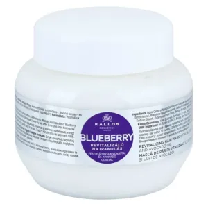 Kallos Blueberry revitalising mask for dry, damaged, chemically treated hair 275 ml
