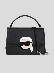 Karl Lagerfeld Ikonik 2.0 Leather Handbag Black