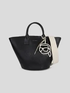 Karl Lagerfeld Ikonik 2.0 Perforated Handbag Black