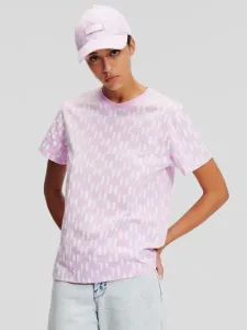 Karl Lagerfeld Monogram T-shirt Pink