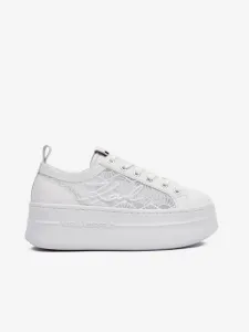 Karl Lagerfeld Kobo III Shoji Fan Lace Sneakers White