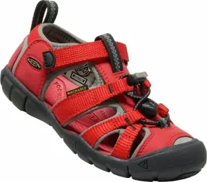 Keen Seacamp II CNX Children Sandals Racing Red/Gargoyle 29 Kids' Hiking Shoes