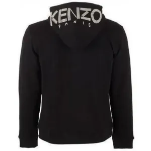 Kenzo Mens Paris Logo Hoodie Black L