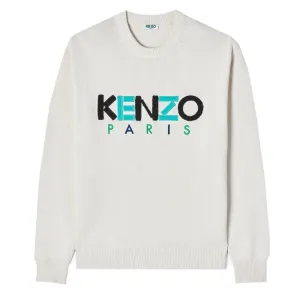 Kenzo Paris Men's Wool Jumper Cream XL