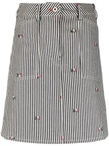 KENZO - Striped Denim Skirt