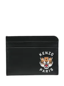 KENZO - Varsity Tiger Leather Card Case
