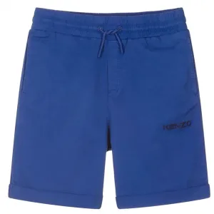 Kenzo Boys Cotton Shorts Blue 10Y