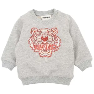 Kenzo Baby Boys Tiger Sweater Grey 3Y