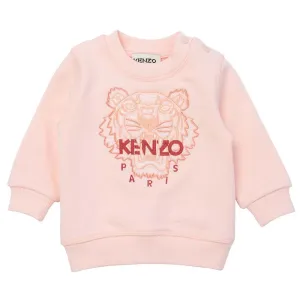 Kenzo Baby Girls Pink Tiger Sweater 6M