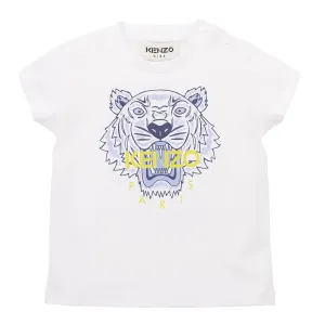 Kenzo Baby Boys Tiger T-shirt White 18M