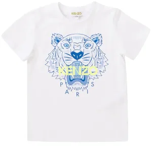 Kenzo Boys Tiger T-shirt White 10Y