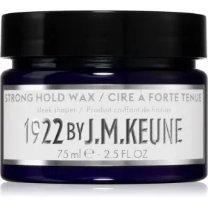 Keune 1922 Strong Hold Wax hair wax for strong hold for shine 75 ml