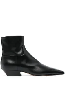 KHAITE - Marfa Leather Ankle Boots