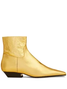 KHAITE - Marfa Leather Ankle Boots