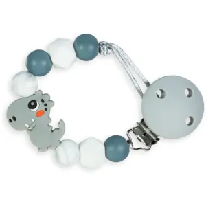 KidPro Pacifier Holder dummy clip Dino Grey 1 pc