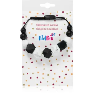 KidPro Silicone Necklace chewing beads Black & White 1 pc
