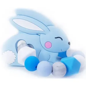 KidPro Teether Bunny chew toy Blue 1 pc #306432