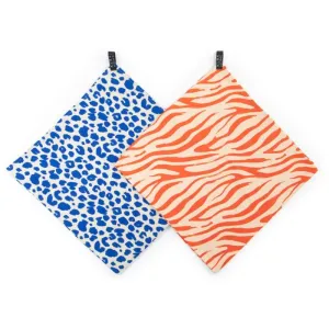KLRK Home Wild Color Leopard&Zebra cloth nappies 96x96 cm 2 pc