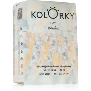 Kolorky Day Brushes disposable organic nappies size XL 12-16 Kg 17 pc