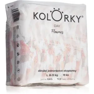 Kolorky Day Flowers disposable organic nappies size L 8-13 Kg 19 pc