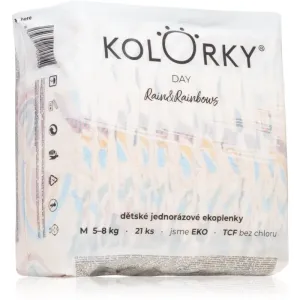 Kolorky Day Rain&Rainbow disposable organic nappies size M 5-8 Kg 21 pc