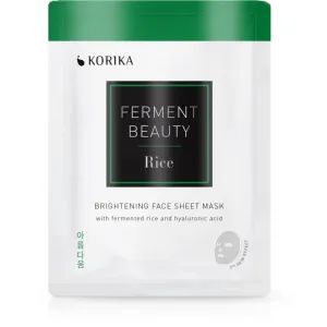KORIKA FermentBeauty Brightening Face Sheet Mask with Fermented Rice and Hyaluronic Acid brightening sheet mask with fermented rice and hyaluronic aci #255544