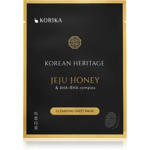 KORIKA Korean Heritage Jeju Honey & AHA-BHA Complex Cleansing Sheet Mask cleansing sheet mask Jeju honey & AHA - BHA complex sheet mask #229081