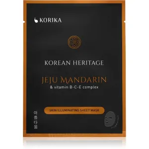 KORIKA Korean Heritage Jeju Mandaring & Vitamin B-C-E Complex Skin Illuminating Sheet Mask brightening sheet mask Jeju mandarin & vitaminc B-C-E compl #229082