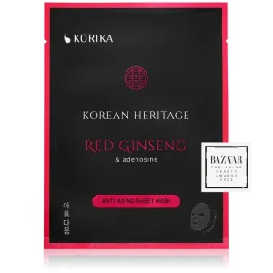 KORIKA Korean Heritage Red Ginseng & Adenosine Anti-aging Sheet Mask anti-wrinkle face sheet mask Red Ginseng #265975