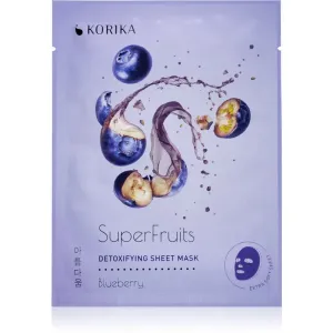 KORIKA SuperFruits Blueberry - Detoxifying Sheet Mask detoxifying face sheet mask Blueberry 25 g