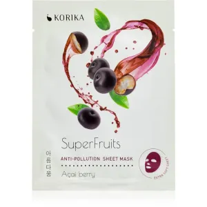KORIKA SuperFruits Acai Berry - Anti-pollution Sheet Mask sheet mask with detoxifying effect Acai berry 25 g