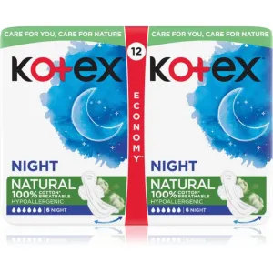 Kotex Natural Night sanitary towels 12 pc