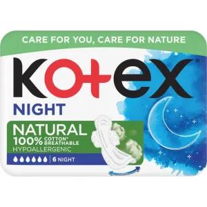 Kotex Natural Night sanitary towels 6 pc