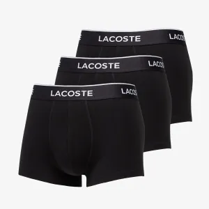 LACOSTE 3-Pack Casual Cotton Stretch Boxers Black #998528