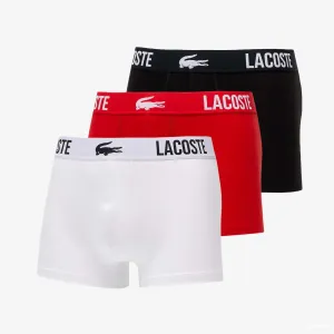 LACOSTE Underwear Trunk 3-Pack Black/ Red/ White #998653